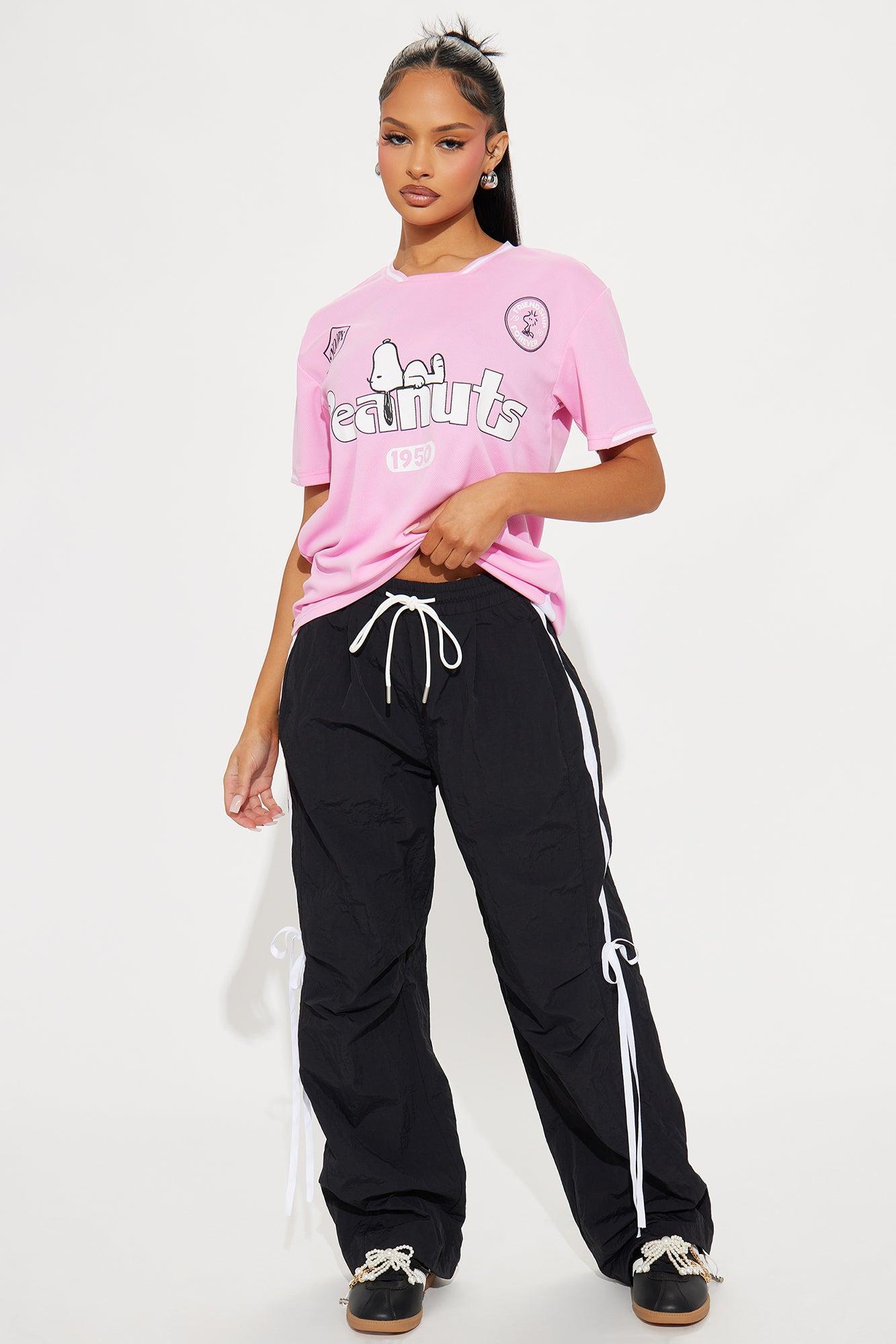 Peanuts Snoopy Jersey Tee - Pink Product Image
