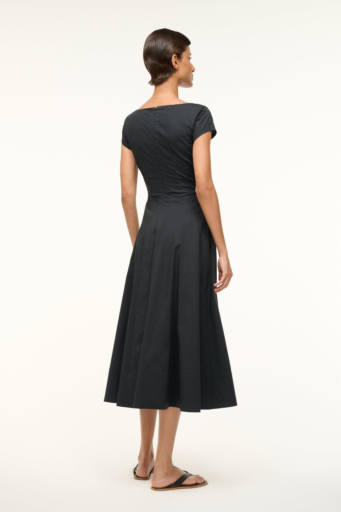 SHORT SLEEVE WELLS DRESS | BLACK Product Image