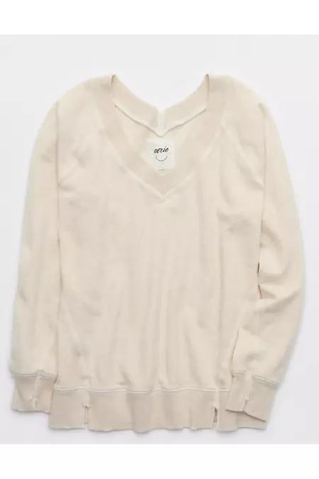 Aerie Downtime V-Neck Sweatshirt Women's Product Image