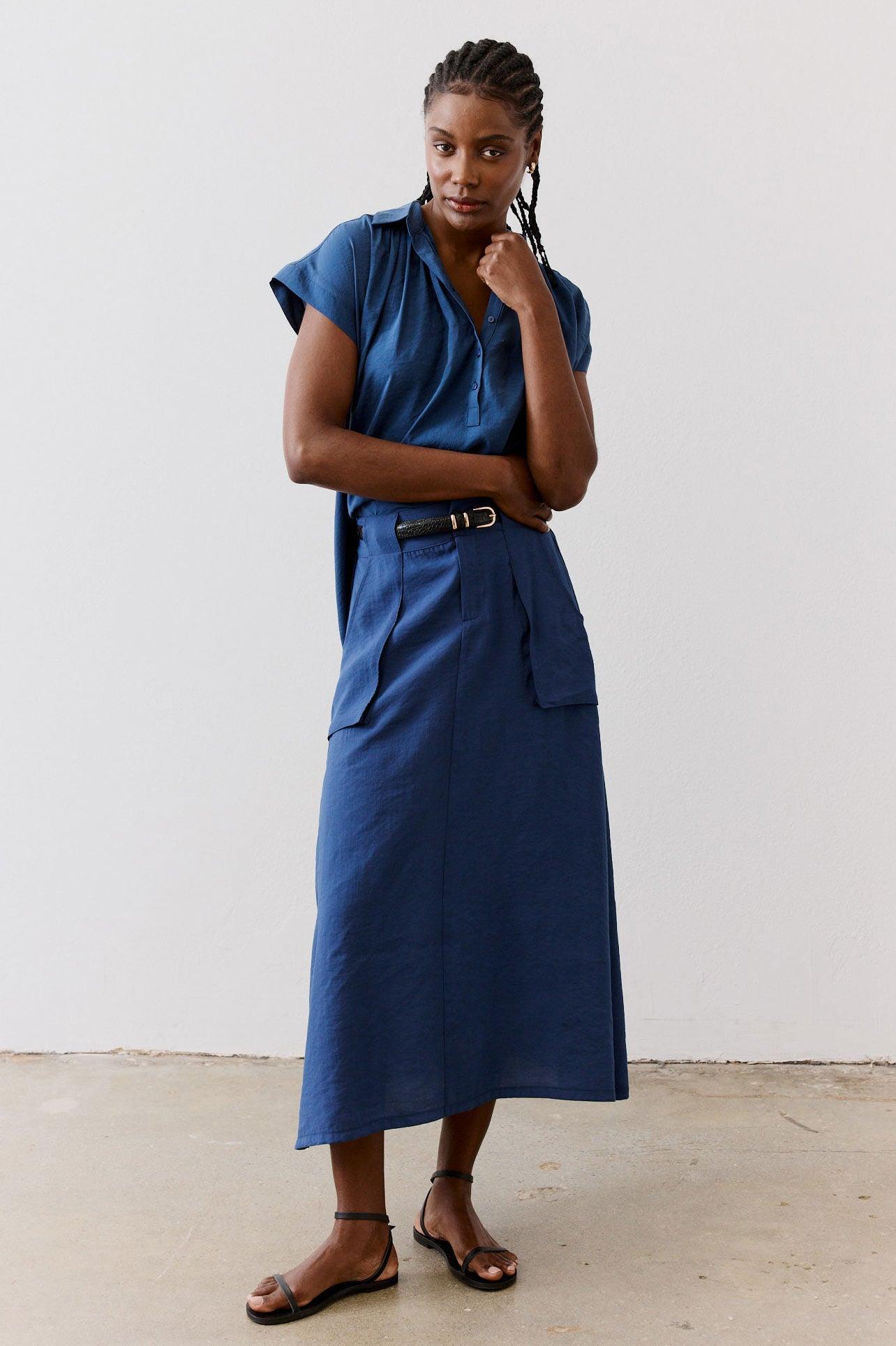 Light Poplin Utility Skirt Product Image