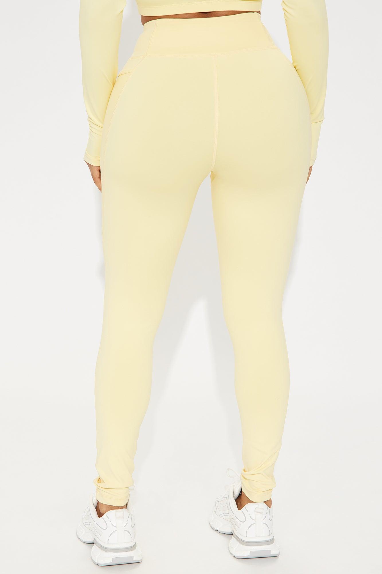 Match Point Active Legging - Butter Yellow Product Image