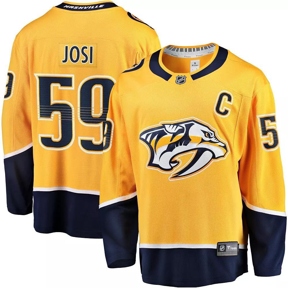 Mens Fanatics Roman Josi Gold Nashville Predators Home Breakaway Jersey Product Image