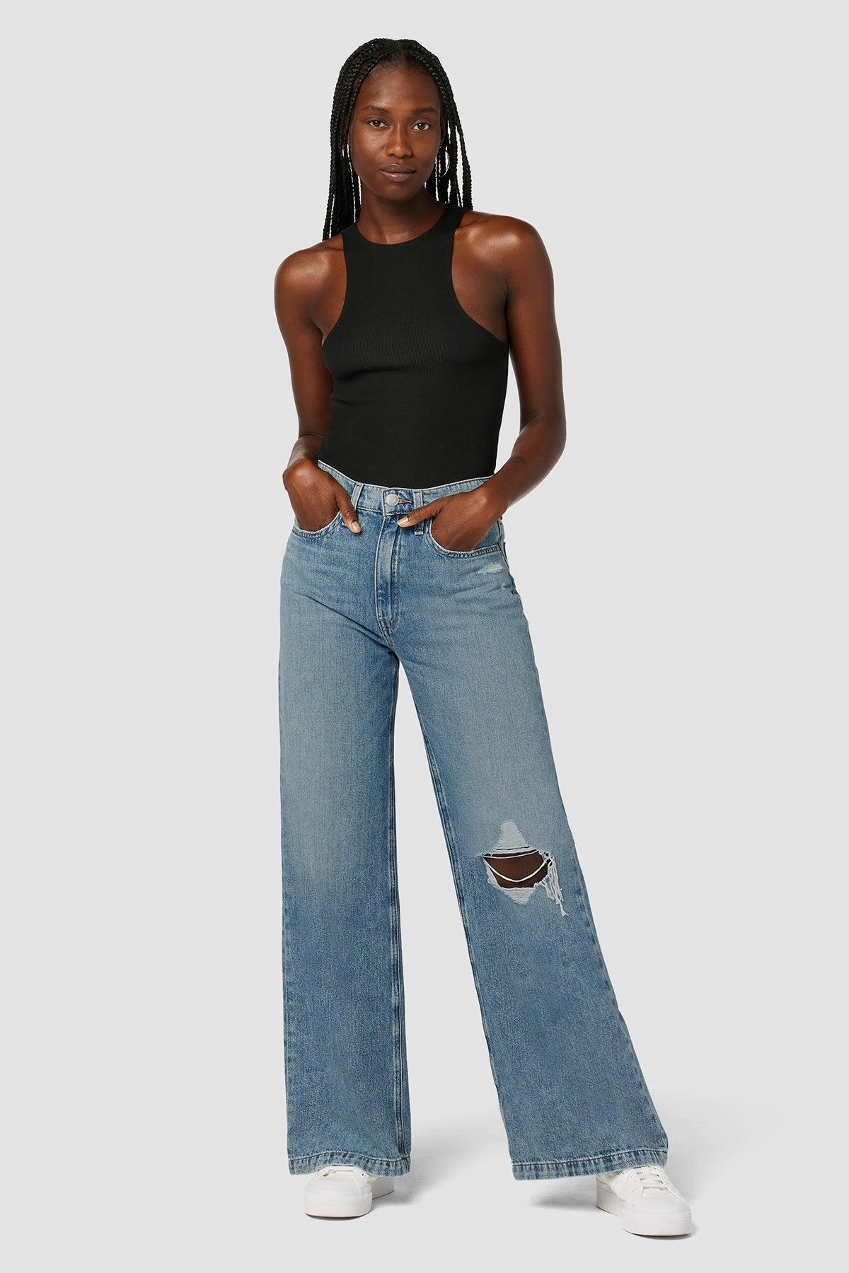 Jodie Loose Fit Wide Leg Petite Jean Female Product Image