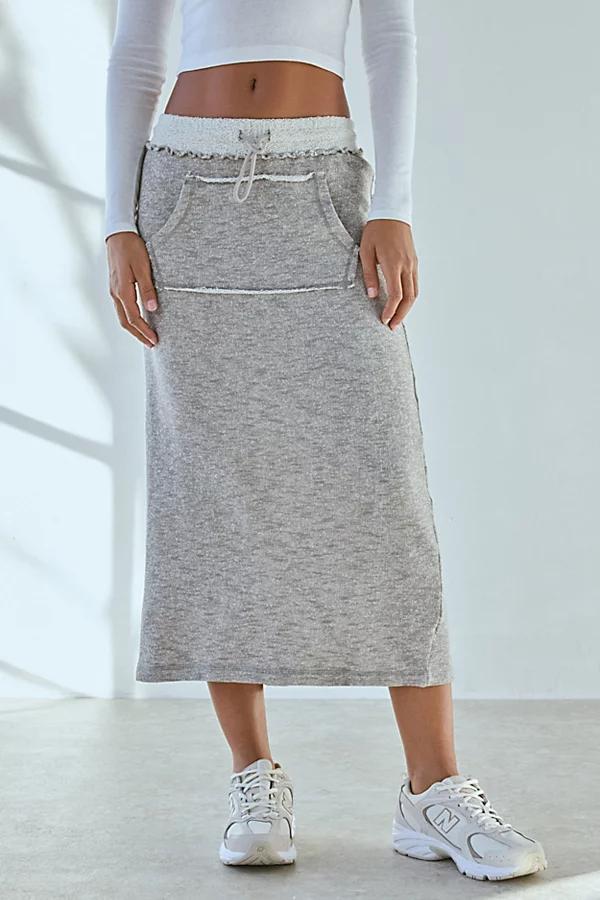 Out From Under Break It Up Maxi Sweat Skirt Womens at Urban Outfitters Product Image