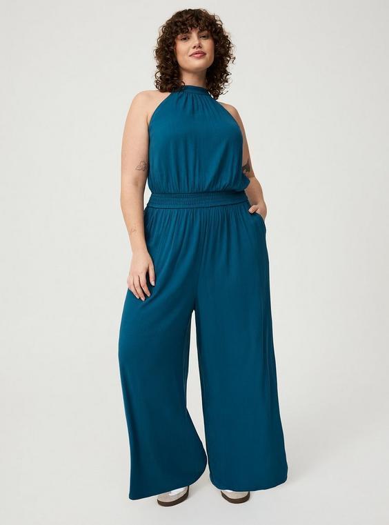 Sleeveless High Neck Jumpsuit Product Image