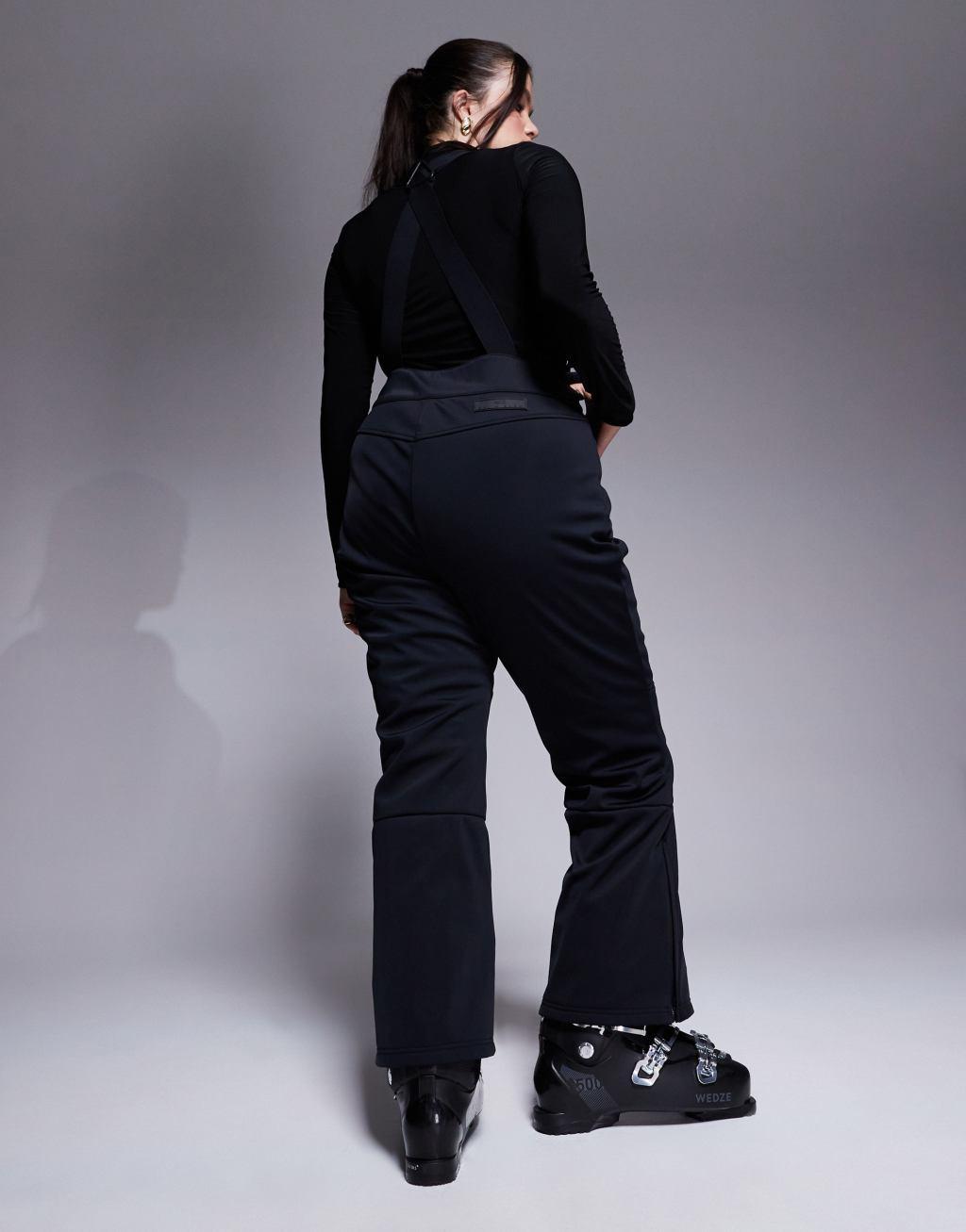 4505 Curve Ski soft shell water repellent kick flare ski pants in black  Product Image