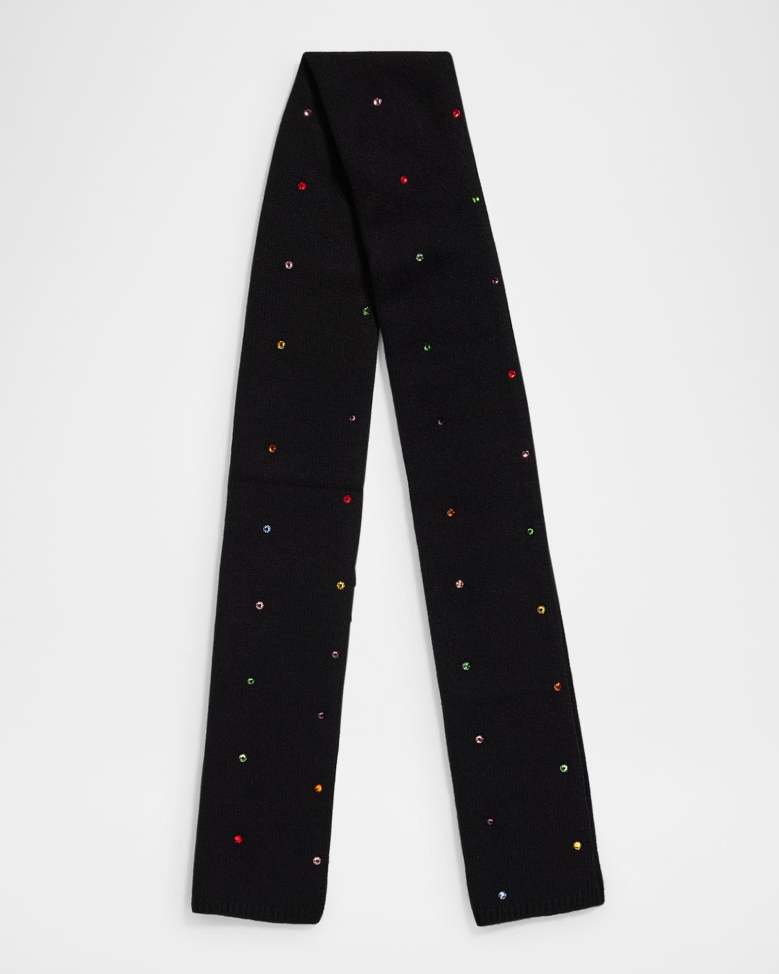 Rhinestone Cashmere Scarf Product Image