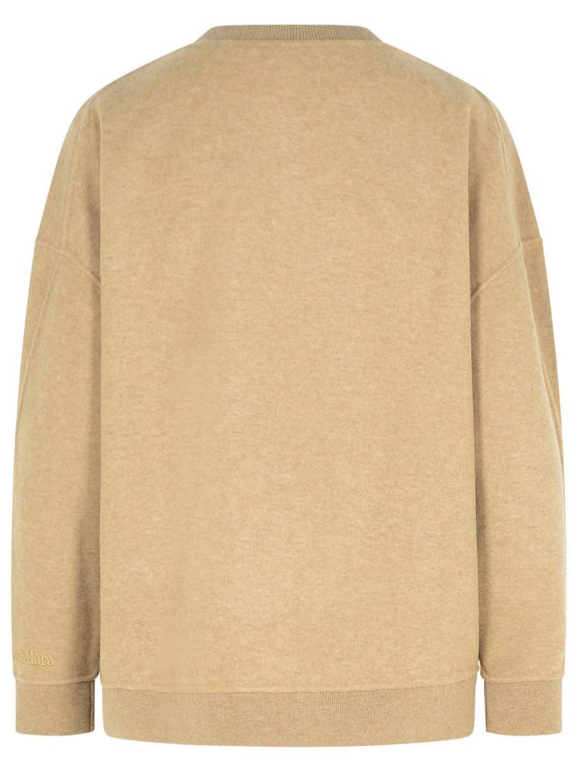 MAX MARA 'elvira' Sweatshirt In Brown Virgin Wool Blend Product Image