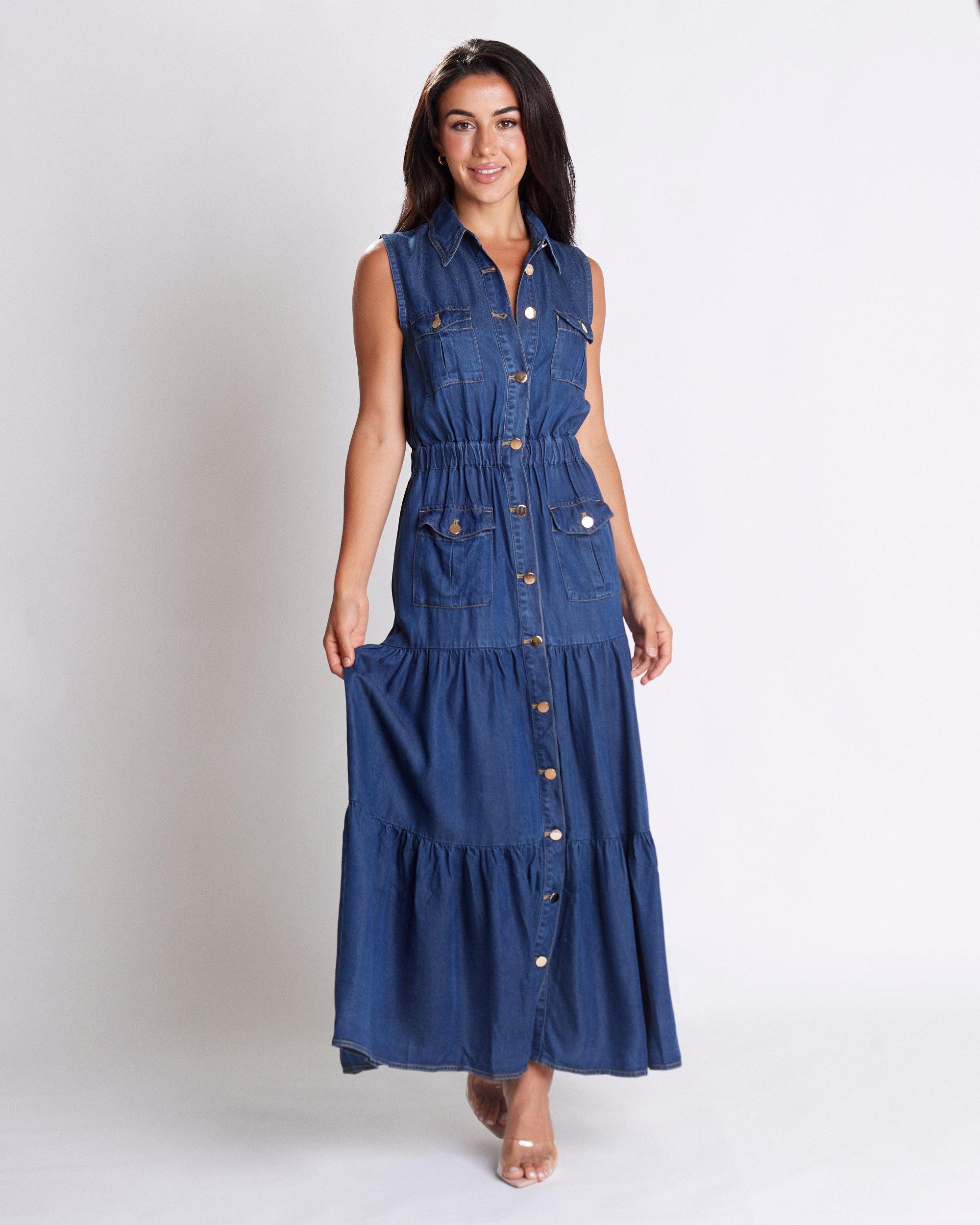 Triana Denim Dress Product Image