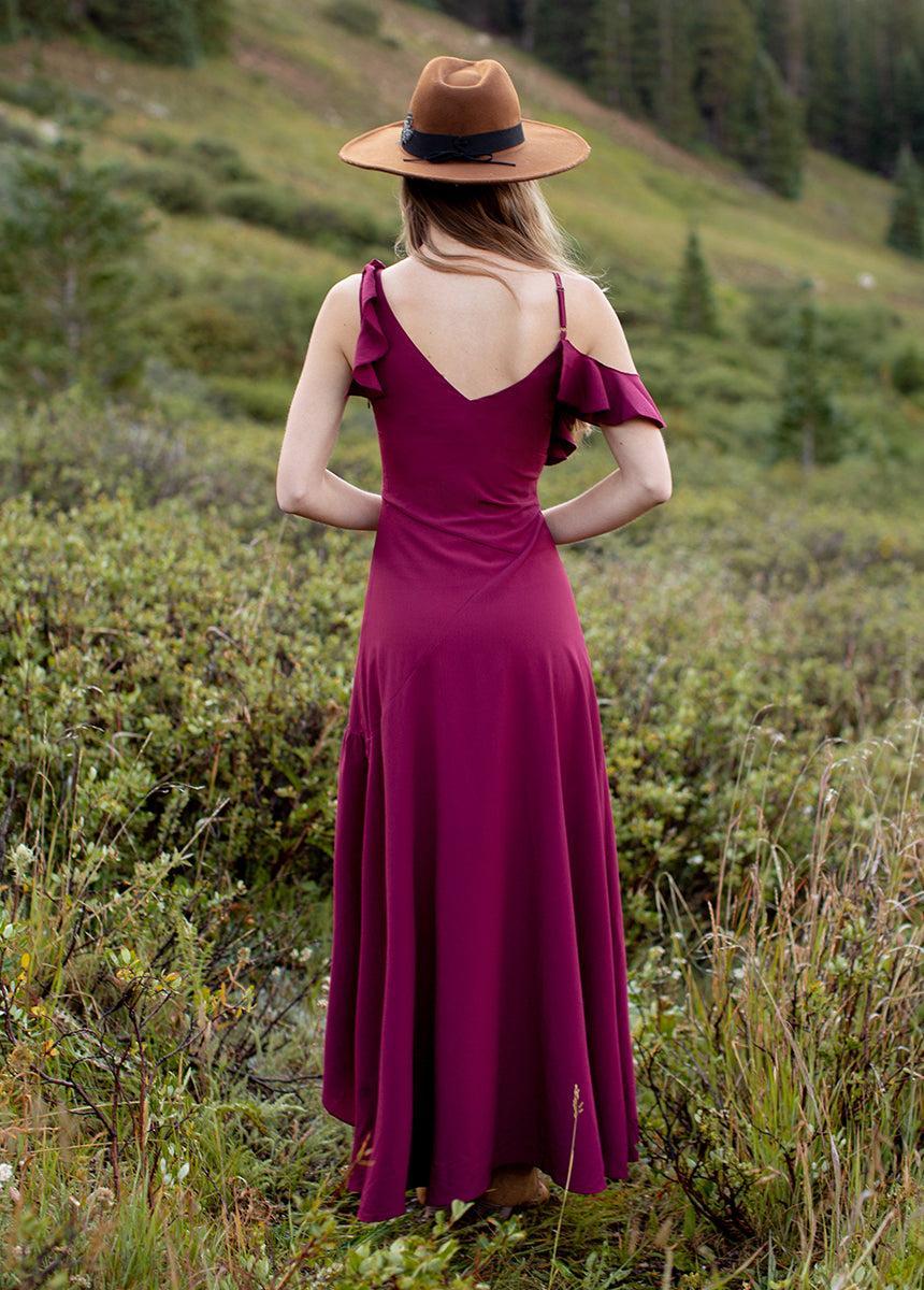 Bianka Dress in Rosewood Female Product Image