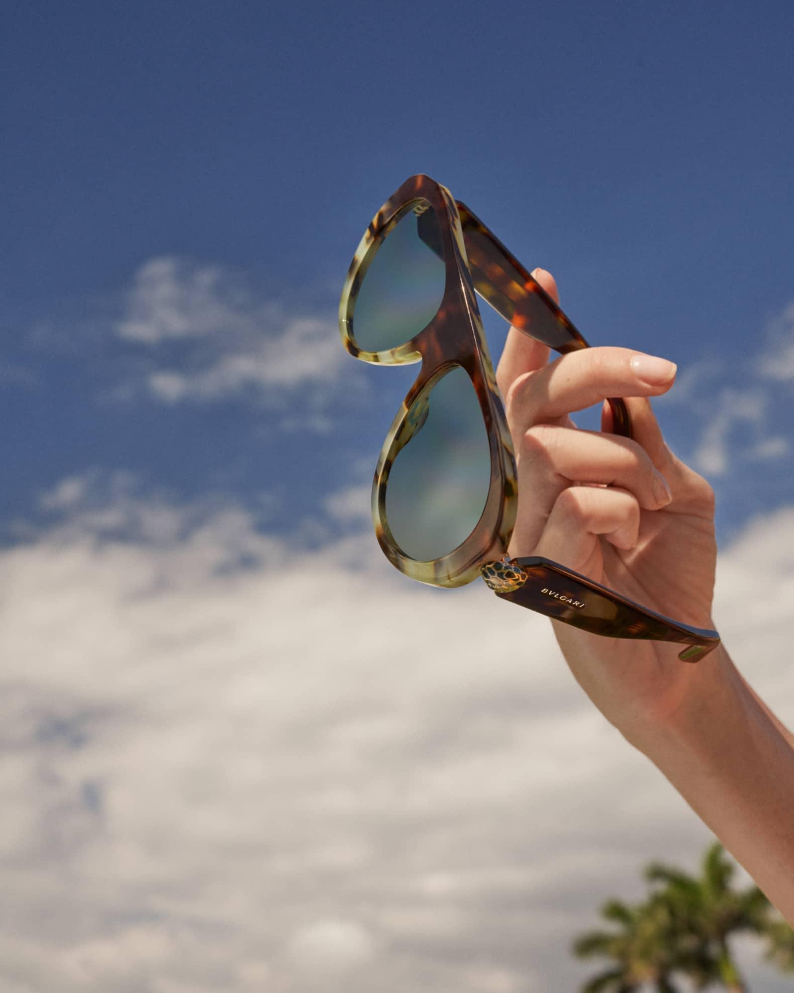Serpenti Forever Acetate Aviator Sunglasses Product Image