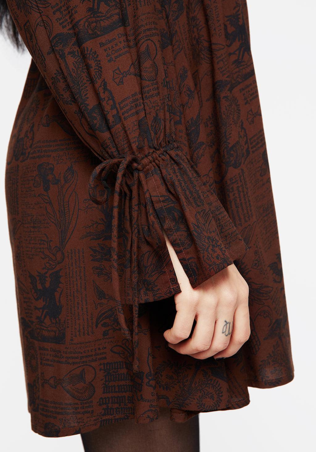 Daemonologie Woodcut Print Mini Dress Product Image