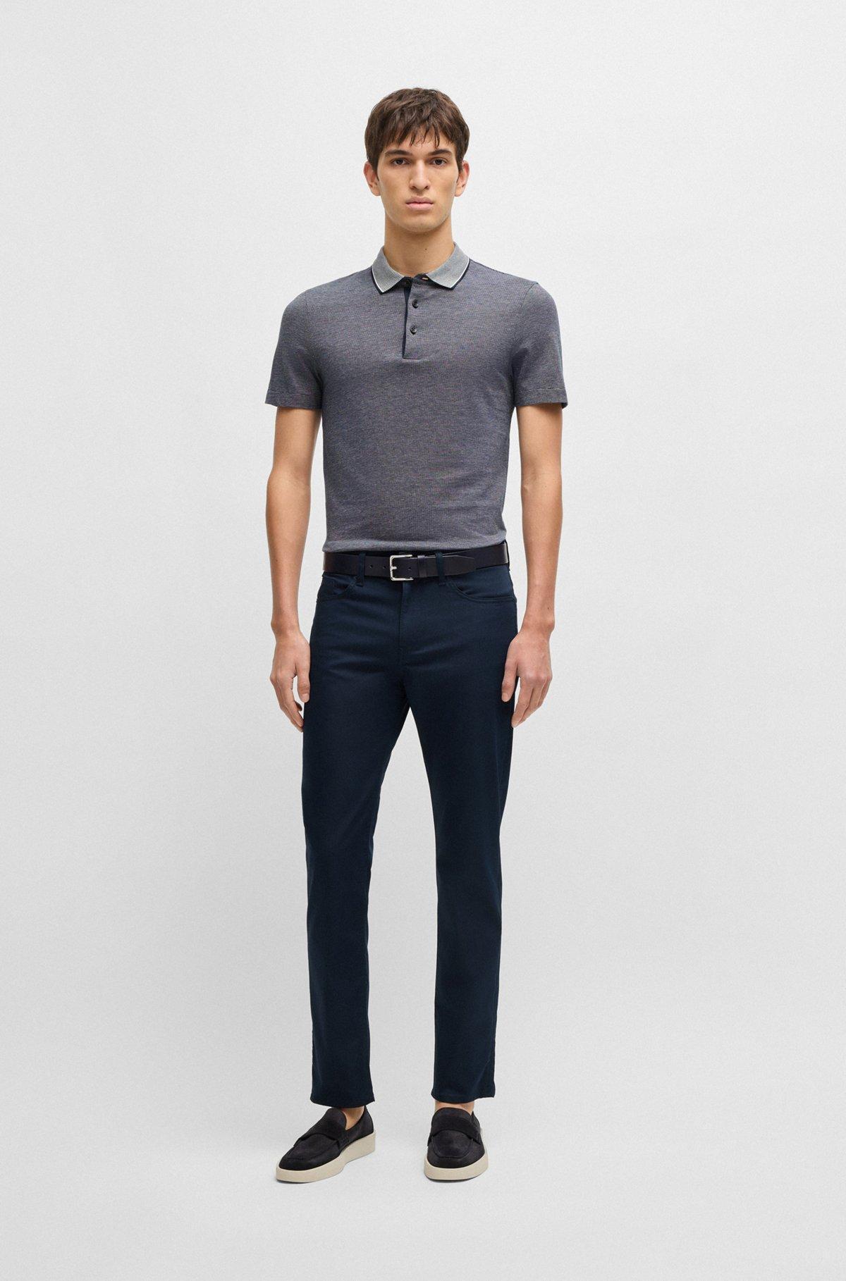 Delaware slim-fit trousers in stretch satin Product Image