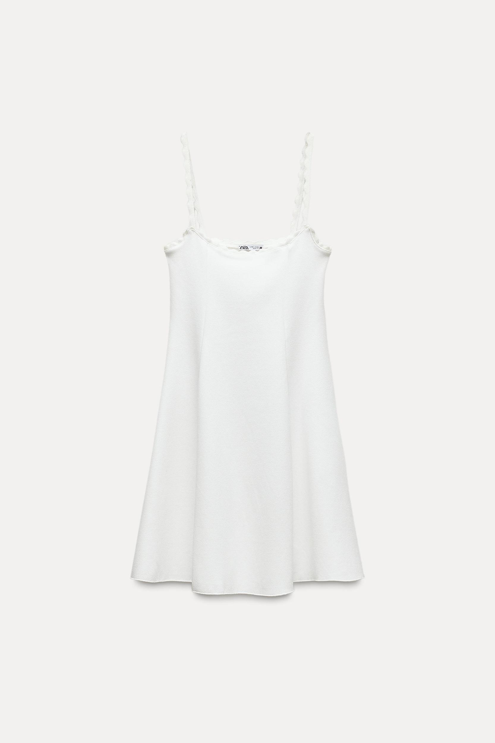 STRETCH KNIT SKATER DRESS Product Image