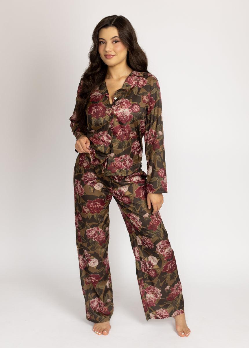 Lyana PJ Set in Bistre Floral Female Product Image