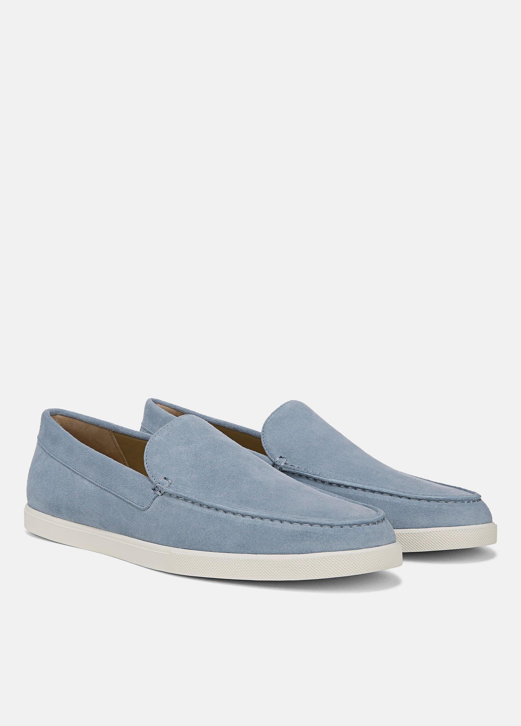 Mens Sonoma Suede Loafer, Lake Blue, Size 8 Vince Product Image