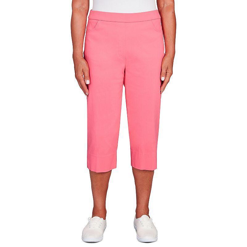 Petite Alfred Dunner Allure Capri Pants, Women's, Size: 18 Petite, Pure White Product Image