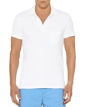 Orlebar Brown Cotton Terry Solid Tailored Fit Polo Shirt Product Image