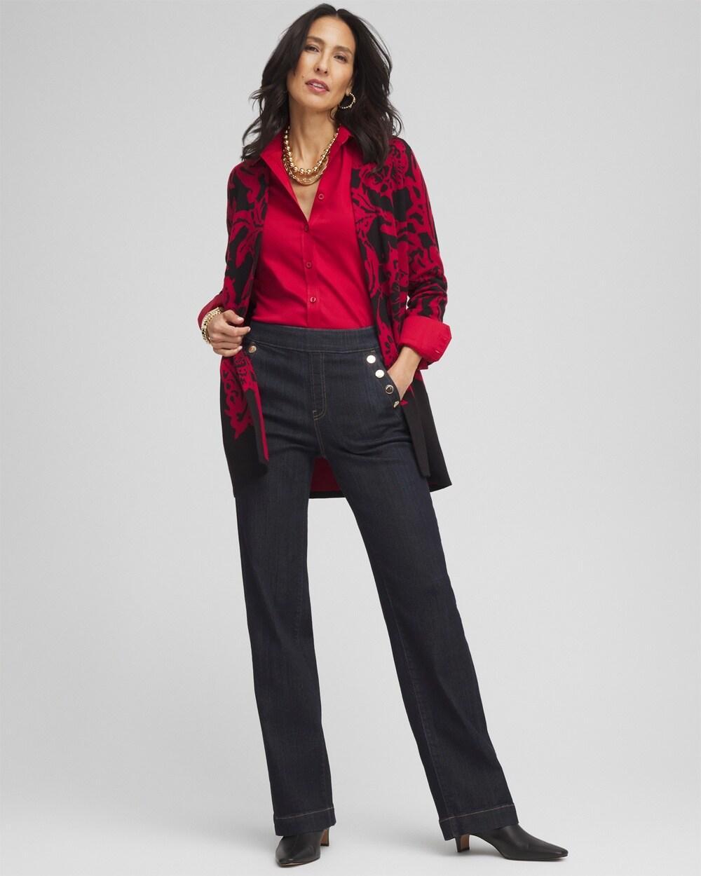 Floral Jacquard Cardigan Product Image