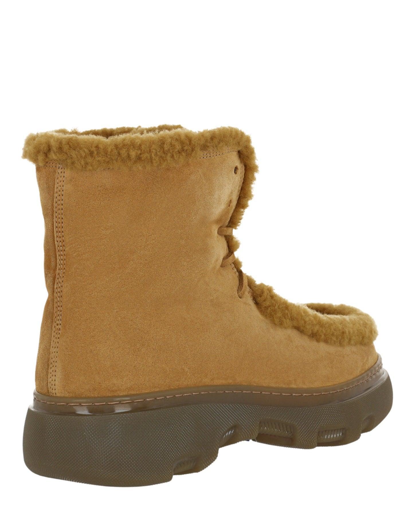 Burberry Creeper Shearling Boots Male Product Image