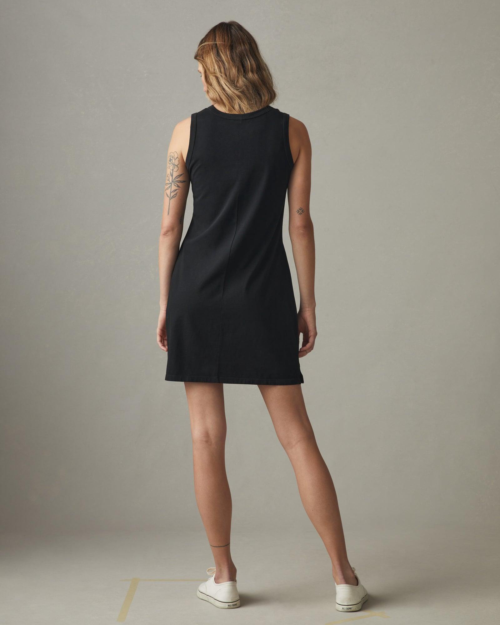 Women's Muscle Tee Dress - Super Black Female Product Image