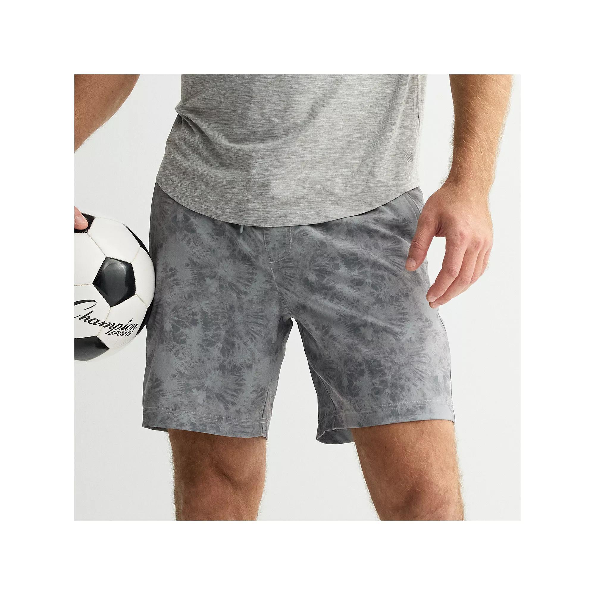 Men's FLX Dynamic Stretch Lined 7-inch Short, Size: Large, Grey Stripe Product Image