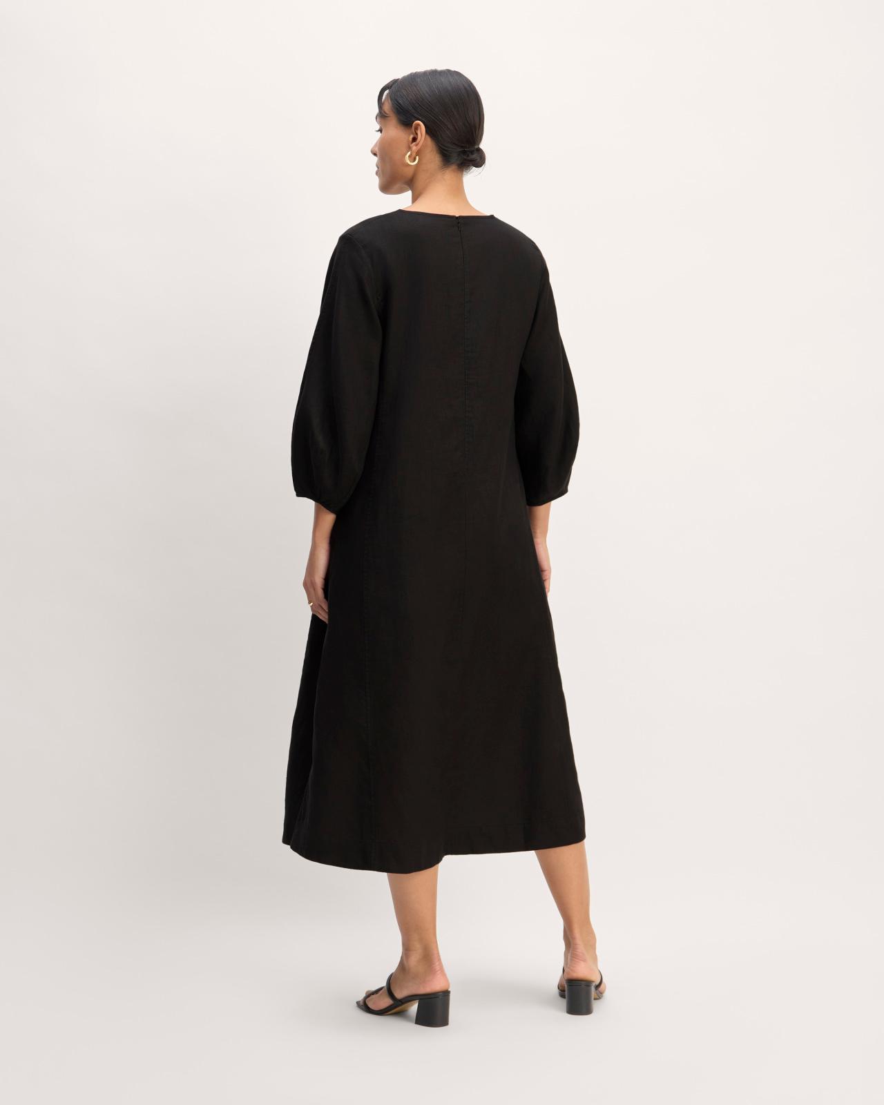 The Linen A-Line Midi Dress Product Image