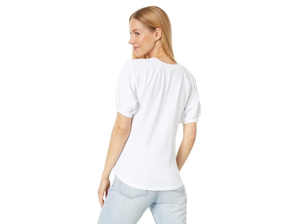 Mod-o-doc Lightweight French Terry Raglan Puff Short Sleeve Tee Women's Clothing Product Image