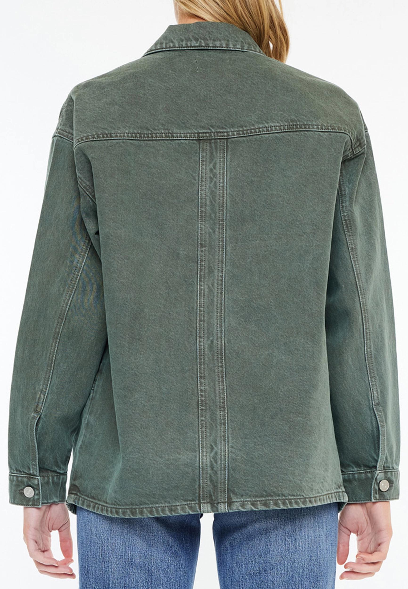 Kancan Kancan Womens Olive Oversized Chore Jacket Green Size Medium - Maurices Product Image