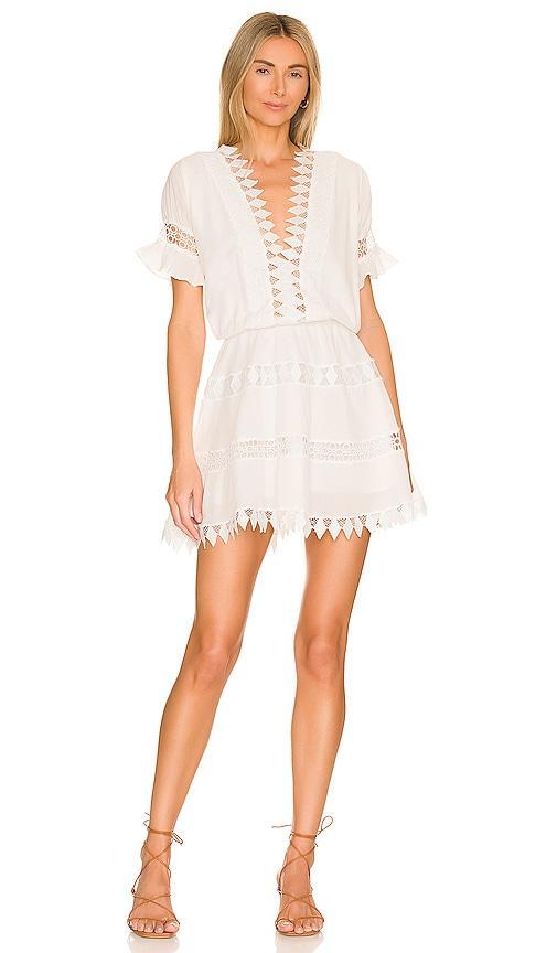 Peixoto Ora Cotton Embroidered Mini Dress Swim Cover Up Product Image