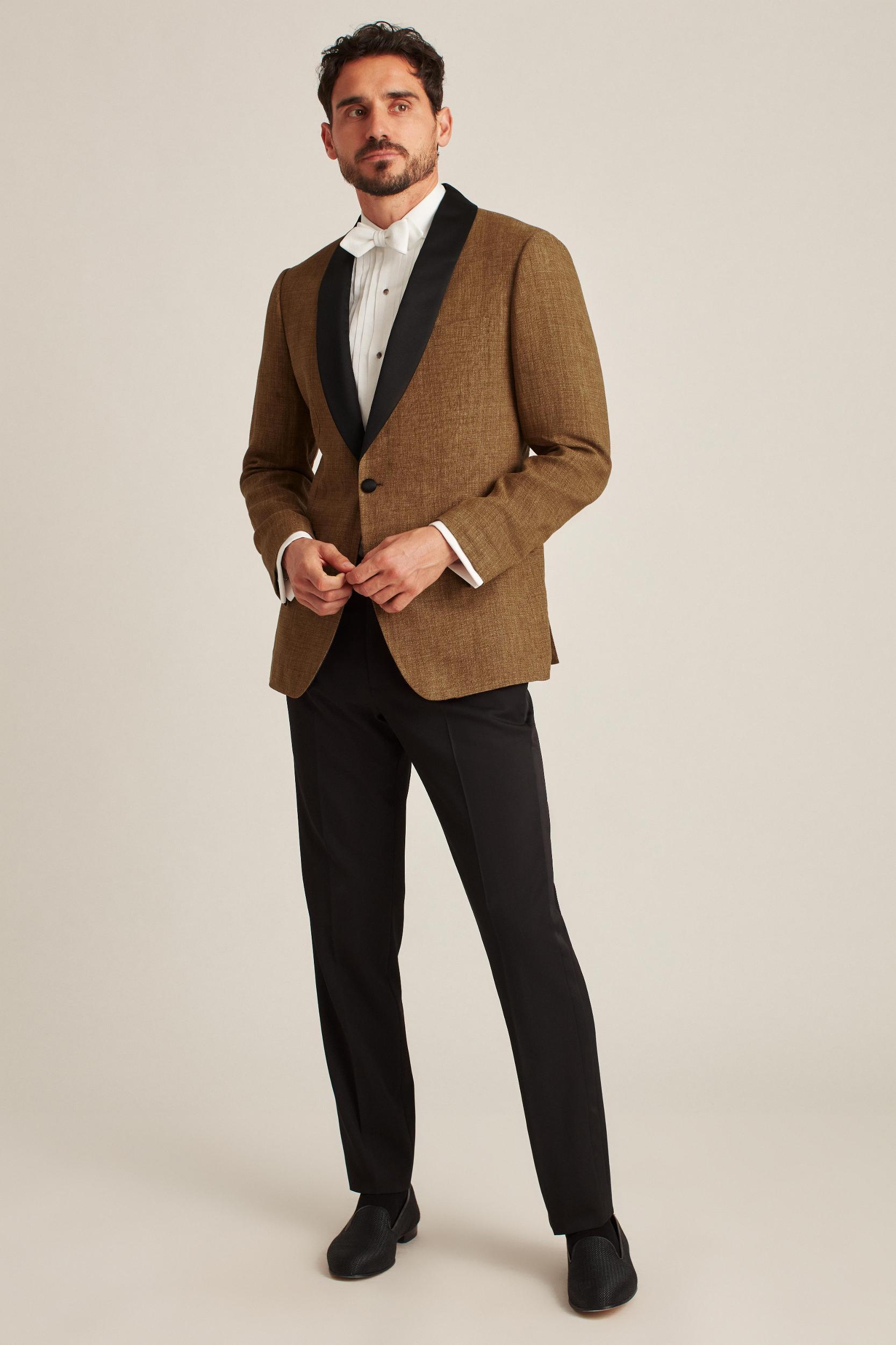 Italian Linen Tuxedo Jacket Product Image