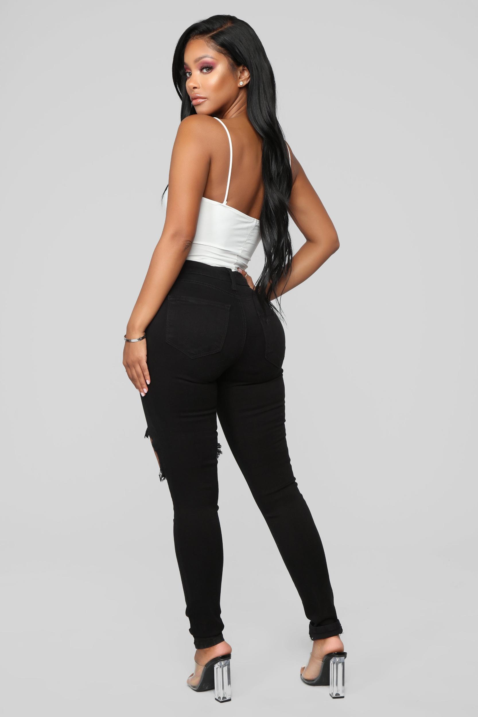 Glistening Jeans - Black Product Image