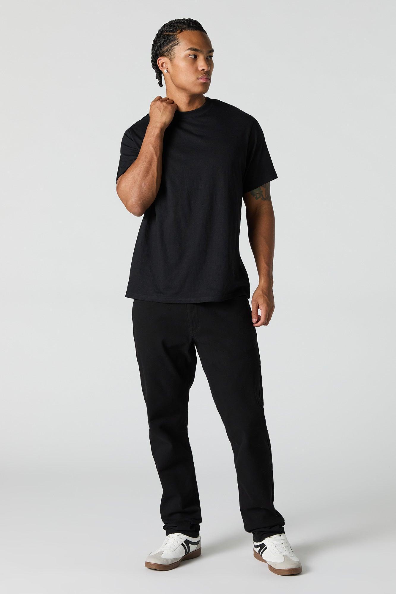 Solid Crewneck T-Shirt Male Product Image