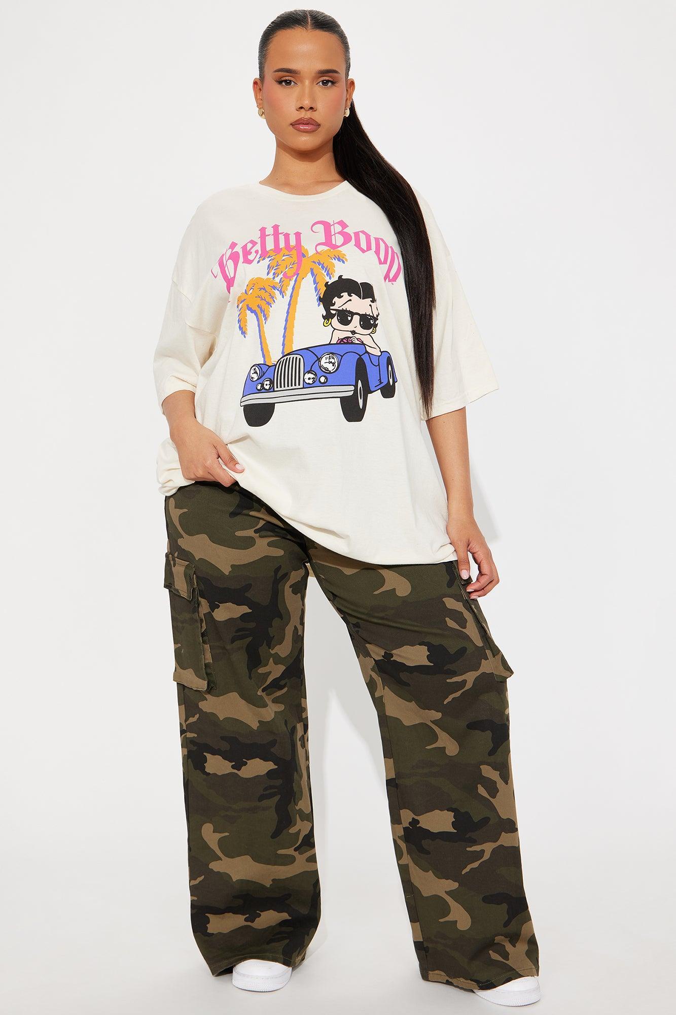 Betty Boop Blvd Oversized Tee - Cream Product Image