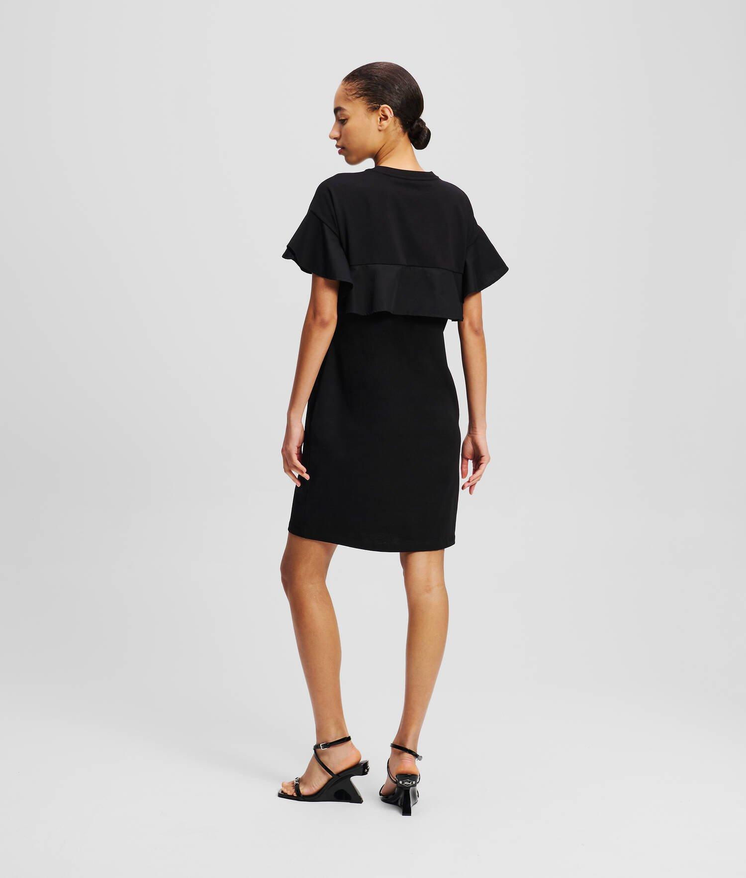 FABRIC MIX T-SHIRT DRESS Product Image