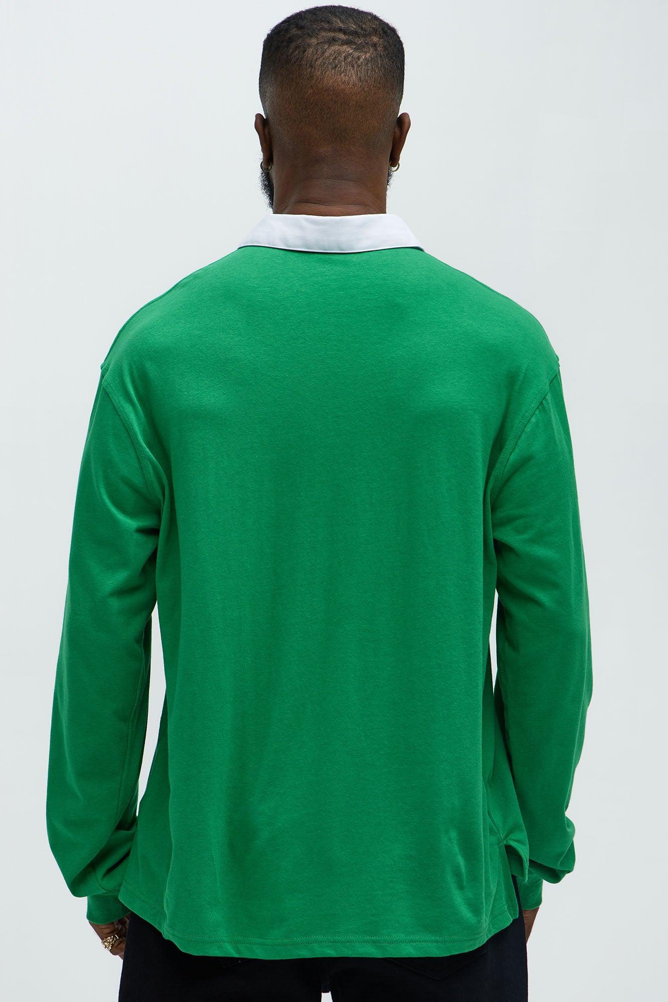 Celtics Flanker Long Sleeve Polo - Kelly Green Product Image