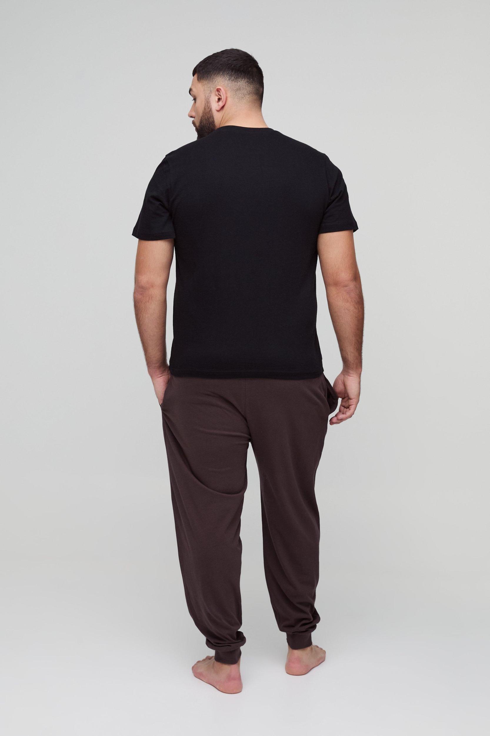 Plus 2 Pack Man Loungewear Cuffed Sweatpants | boohooMAN USA Product Image