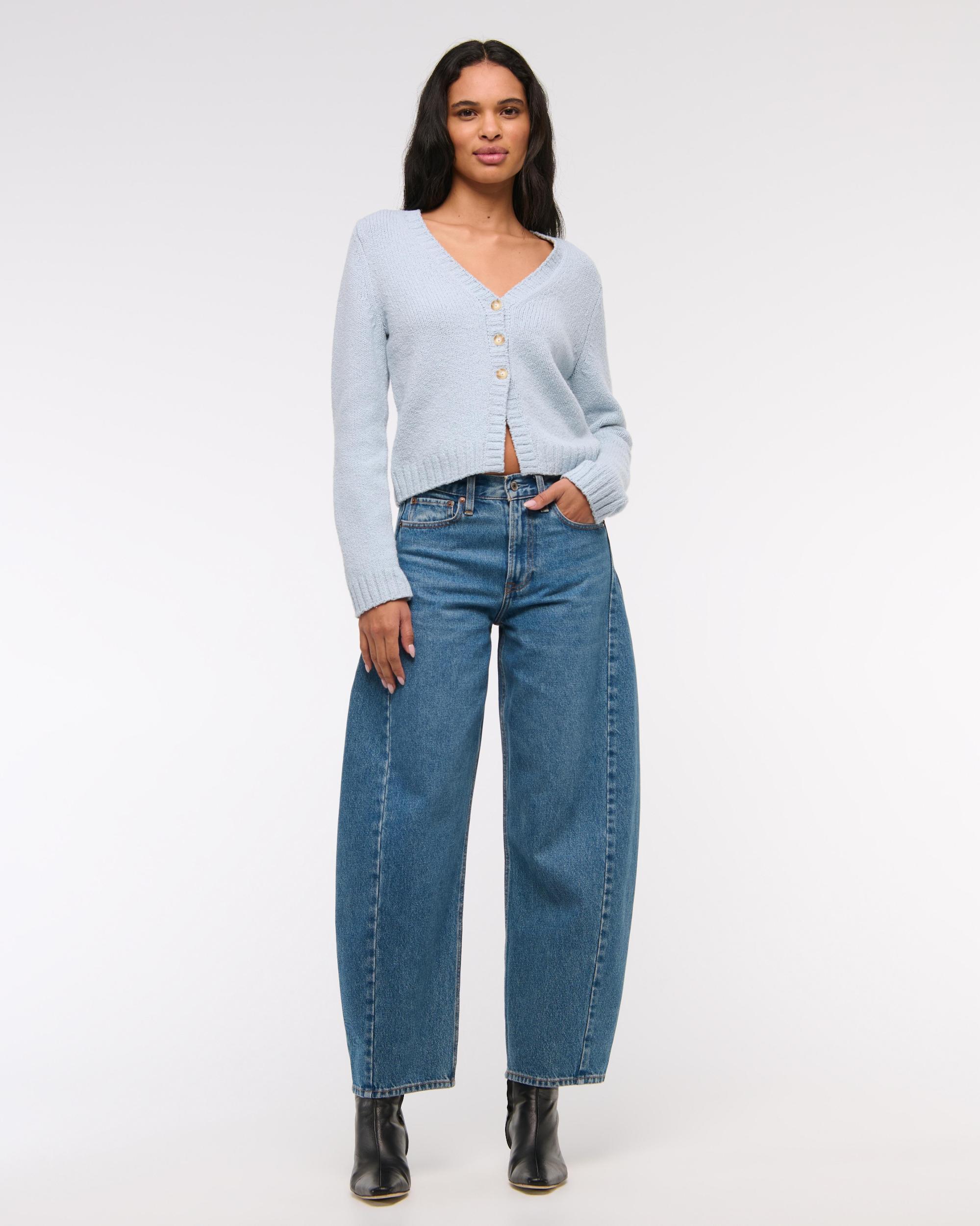 Textural Y-Neck Cardigan Product Image
