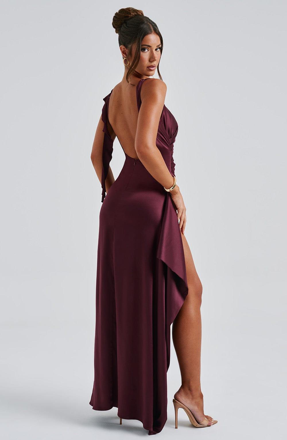 Peggy Maxi Dress - Cherry Lacquer Product Image