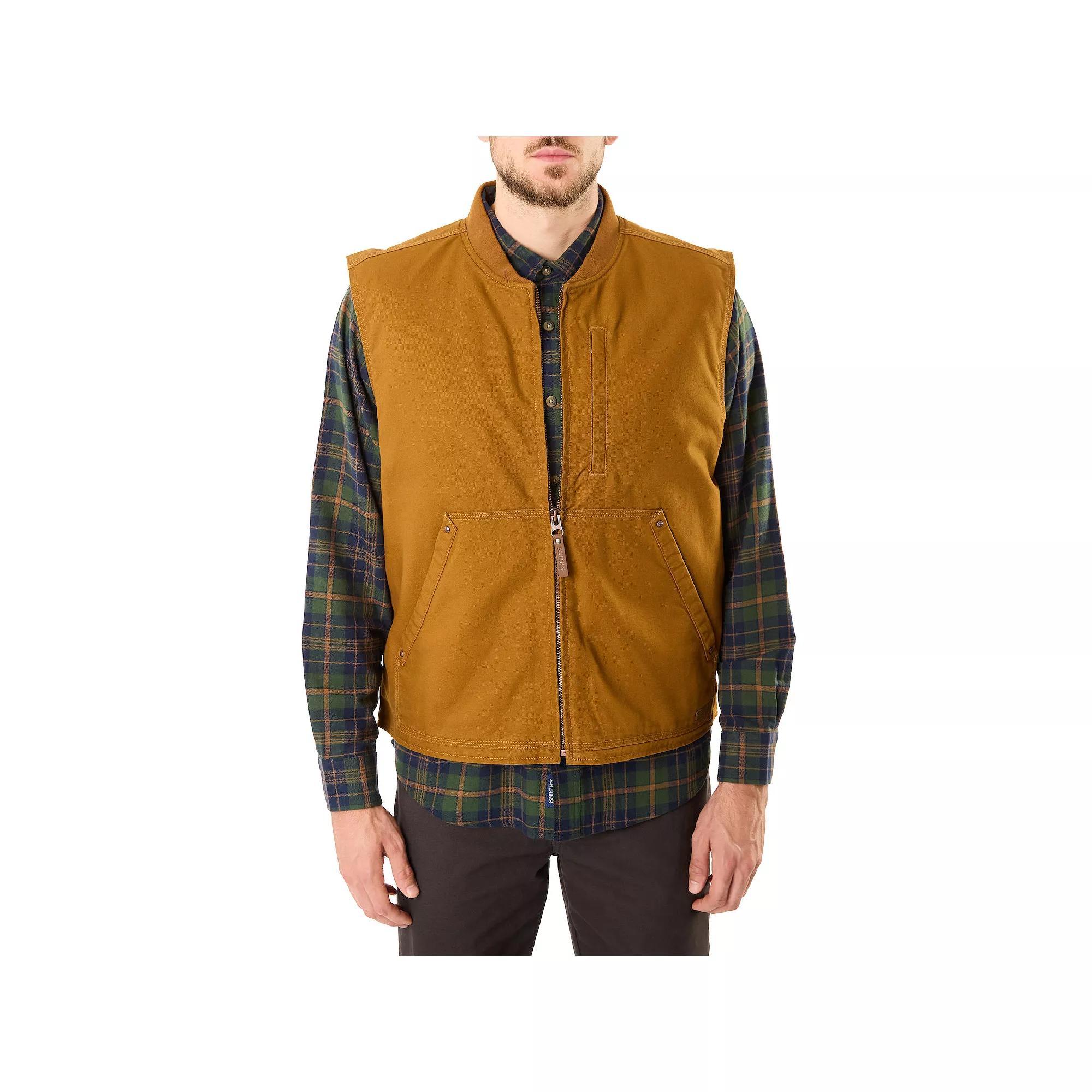 Mens Smiths Workwear Sherpa-Lined Duck Canvas Work Vest Product Image
