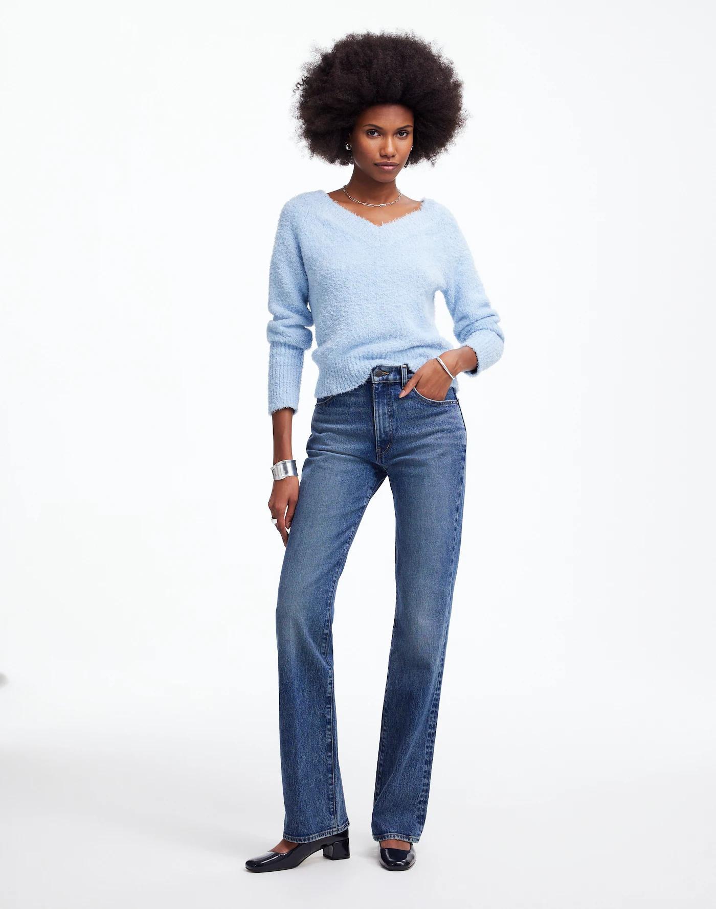Double V-Neck Sweater Product Image