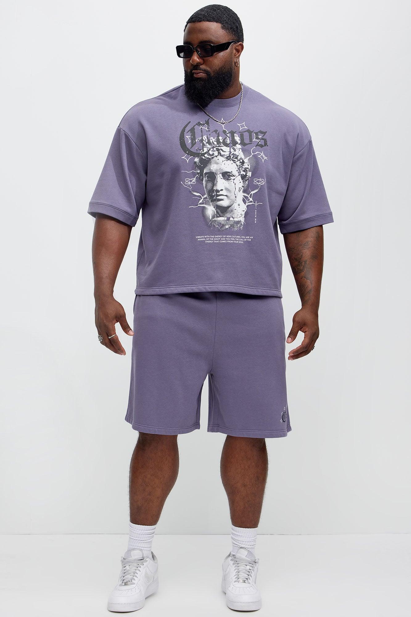 Chaos Sweatshorts - Purple Product Image