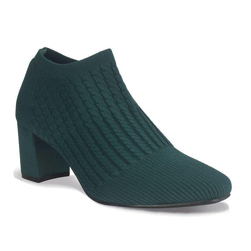Impo Nancia Women's Stretch Knit Ankle Boots, Size: 6.5, Kale Green Product Image