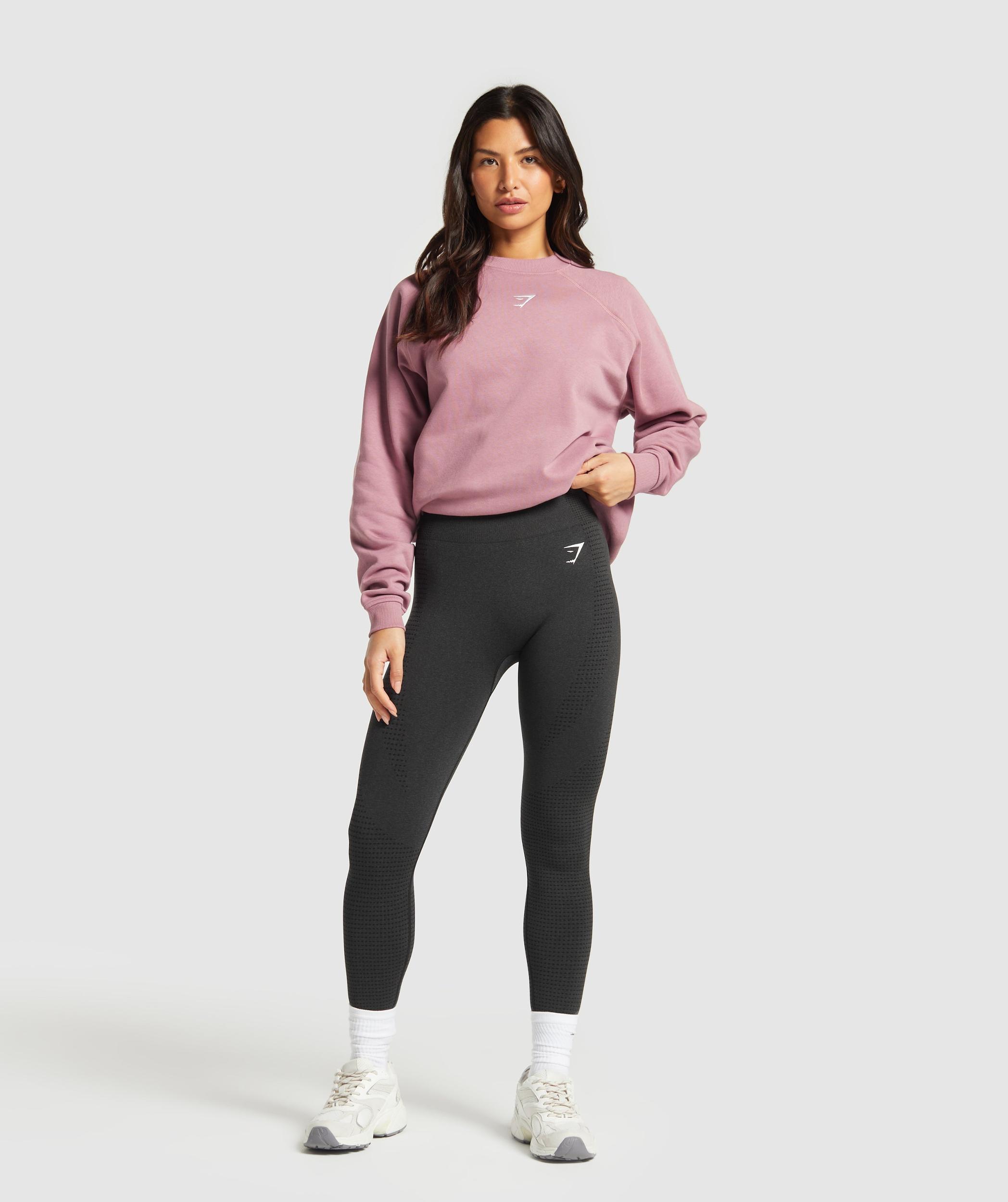 Gymshark Training Oversized Fleece Sweatshirt - Calm Pink Female Product Image
