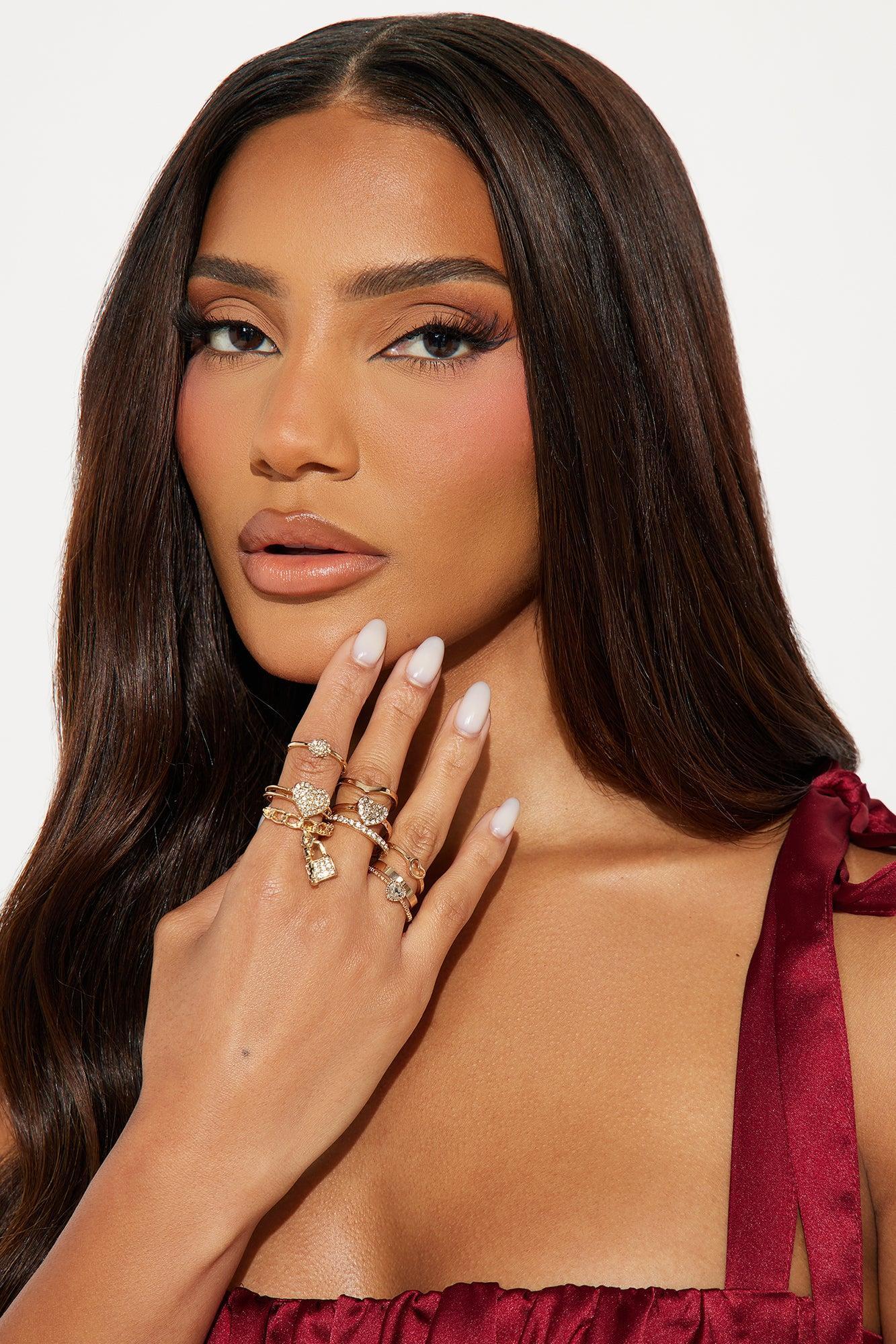 Locket In My Pocket 9 Piece Ring Set - Gold Product Image