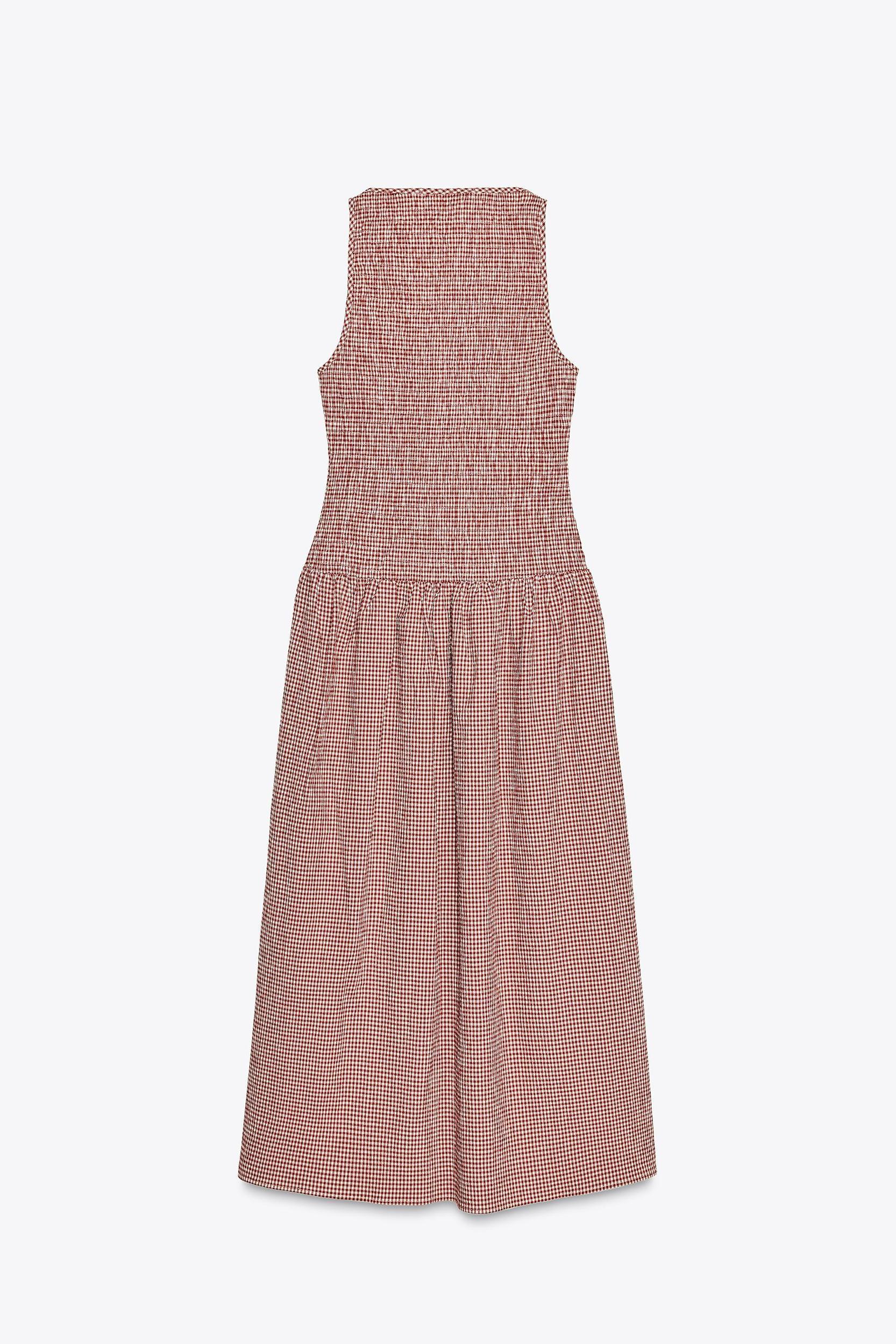 GINGHAM MIDI DRESS Product Image