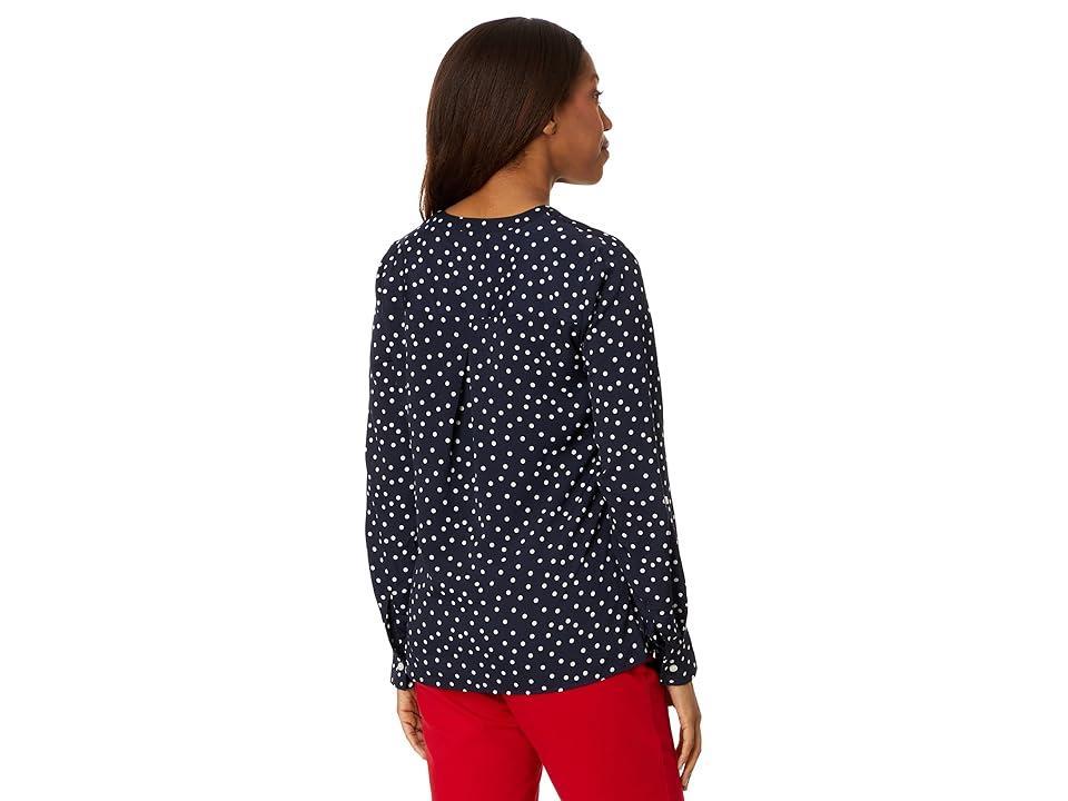 Tommy Hilfiger Dot Popover Tunic (Sky Captain Multi) Women's Clothing Product Image