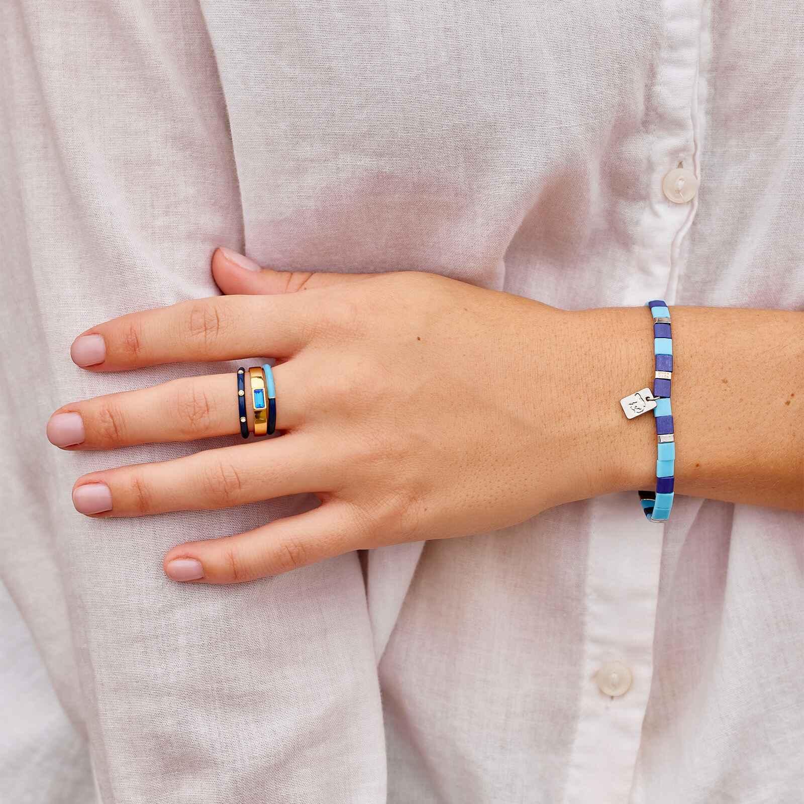 Ravenclaw™ Tile Bead Stretch Bracelet Male Product Image