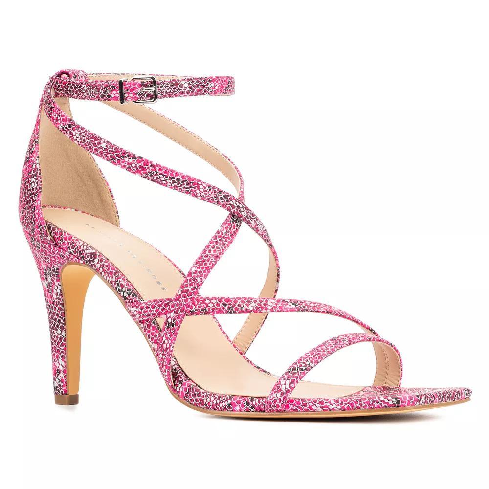 Fashion to Figure Stella Women's Wide Width Strappy Sandals, Size: 7 Wide, Pink Product Image