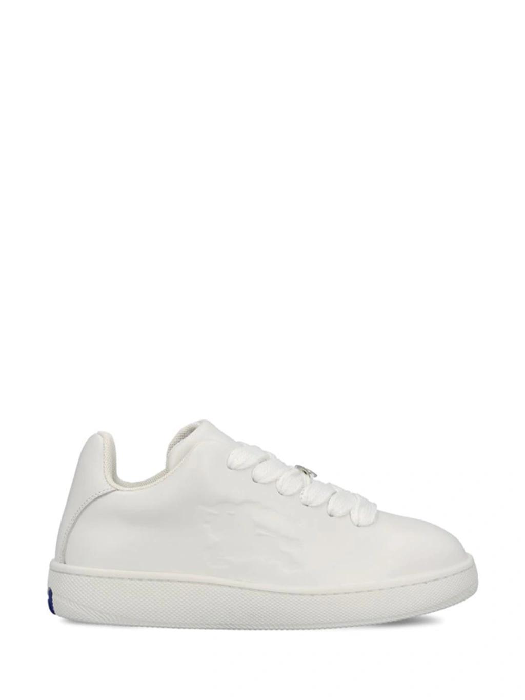BURBERRY Robin Knit Sneaker In White Product Image